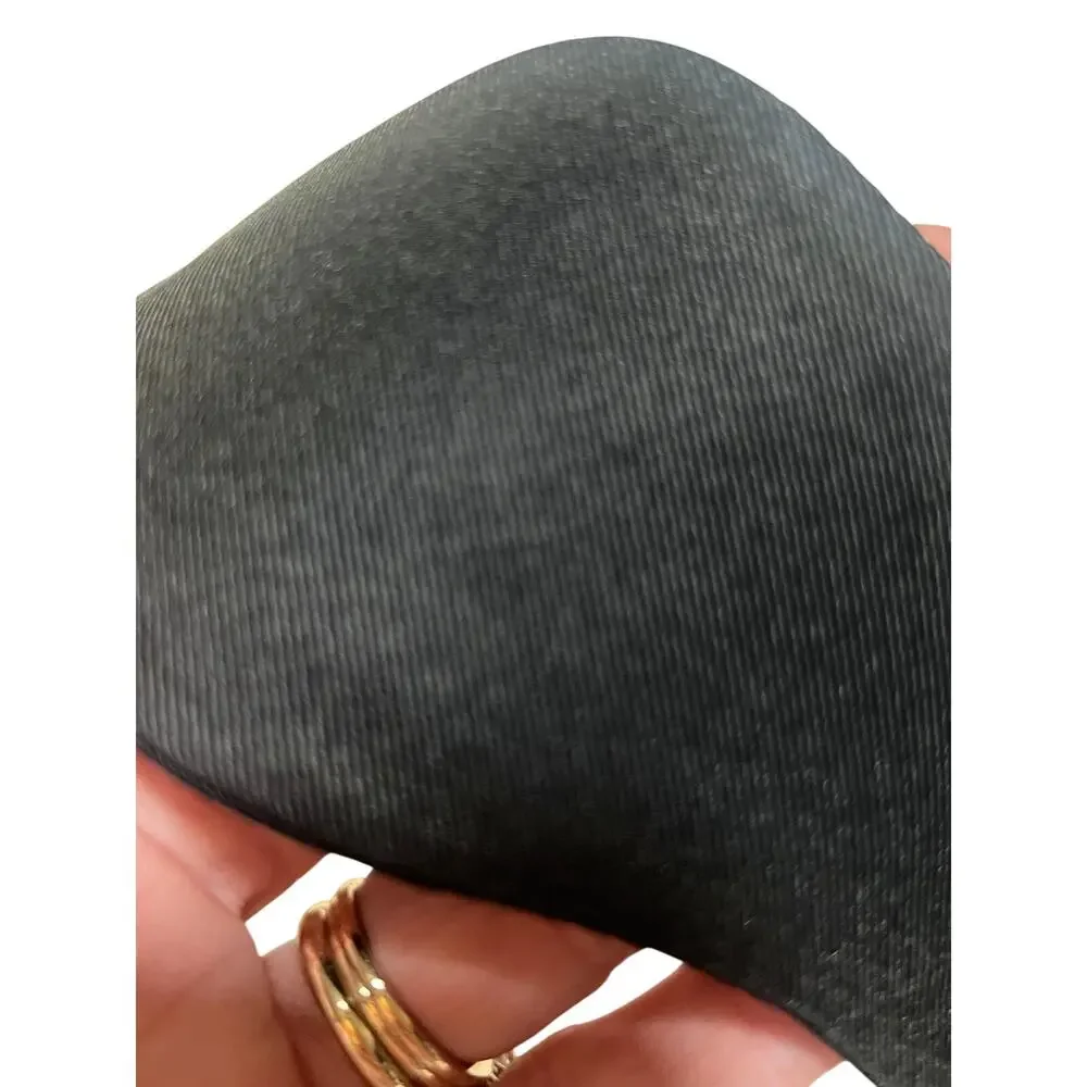 Tommy Hilfiger Black 100% Silk Bow Tie Adjustable 13 3/4 - 18